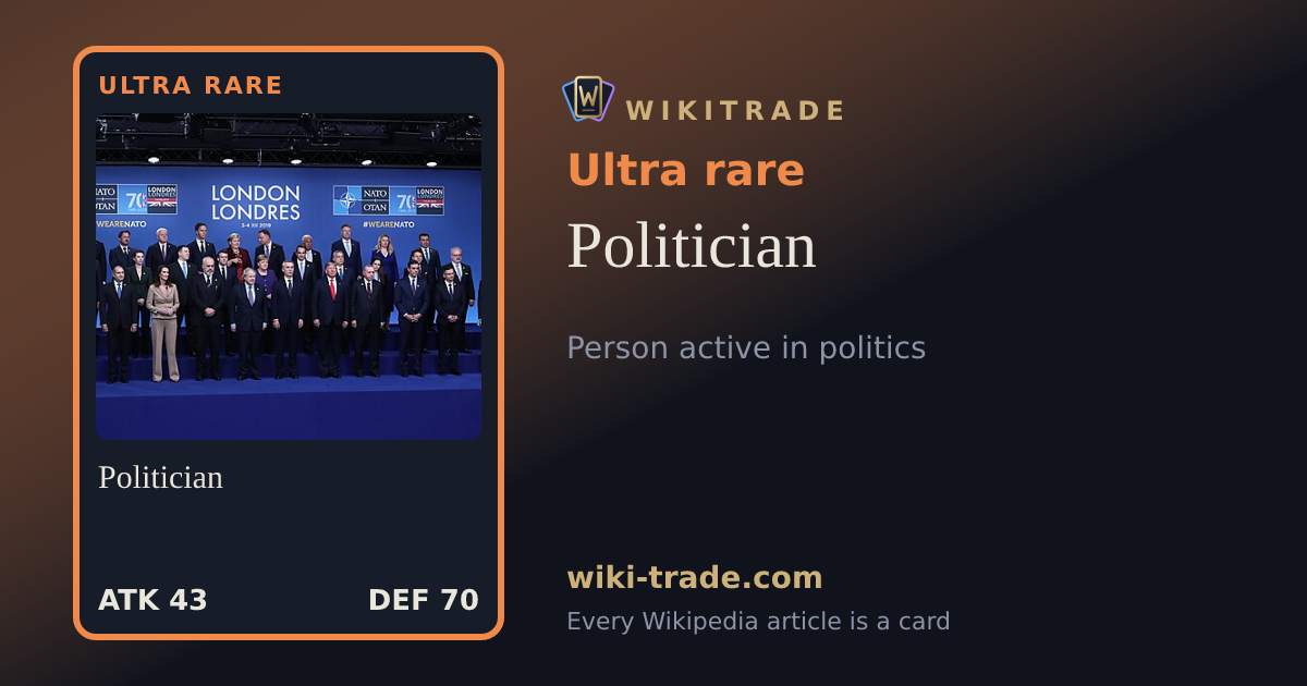 Politician — Ultra rare card