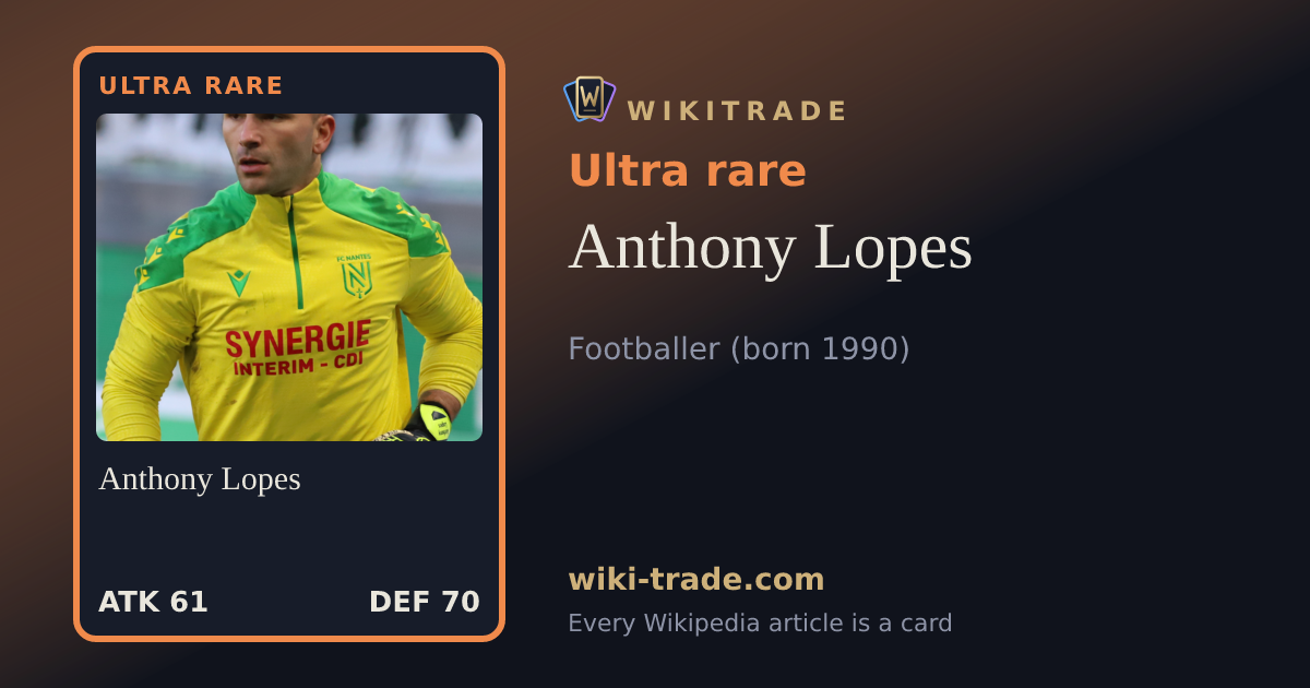 Anthony Lopes — Ultra rare card