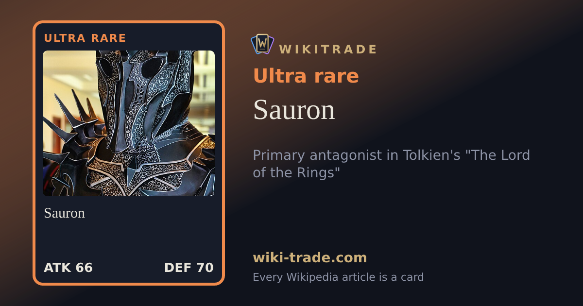Sauron — Ultra rare card