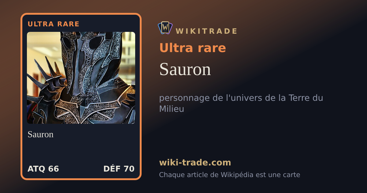 Sauron — carte Ultra rare