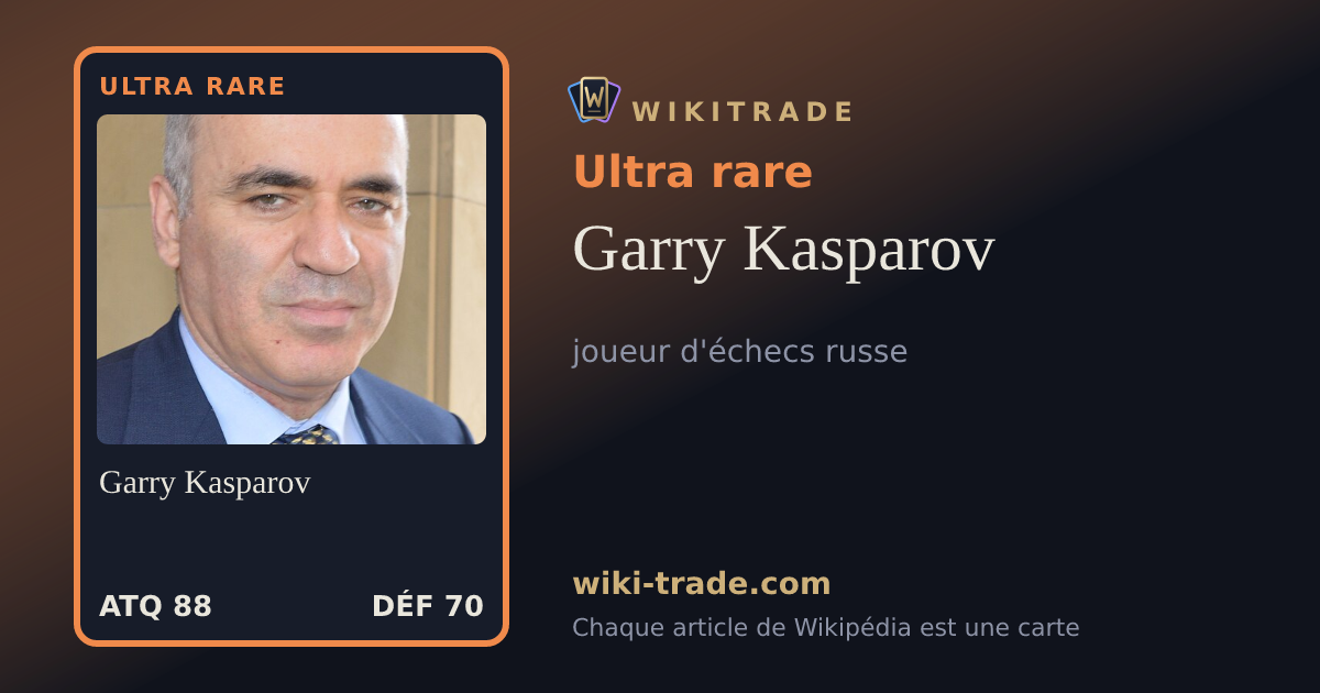 Garry Kasparov — carte Ultra rare