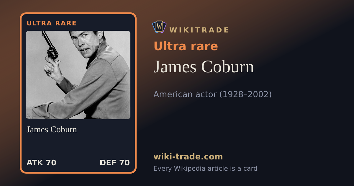 James Coburn — Ultra rare card
