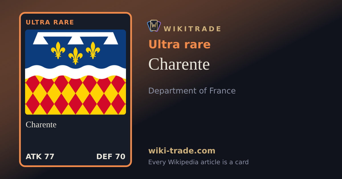 Charente — Ultra rare card