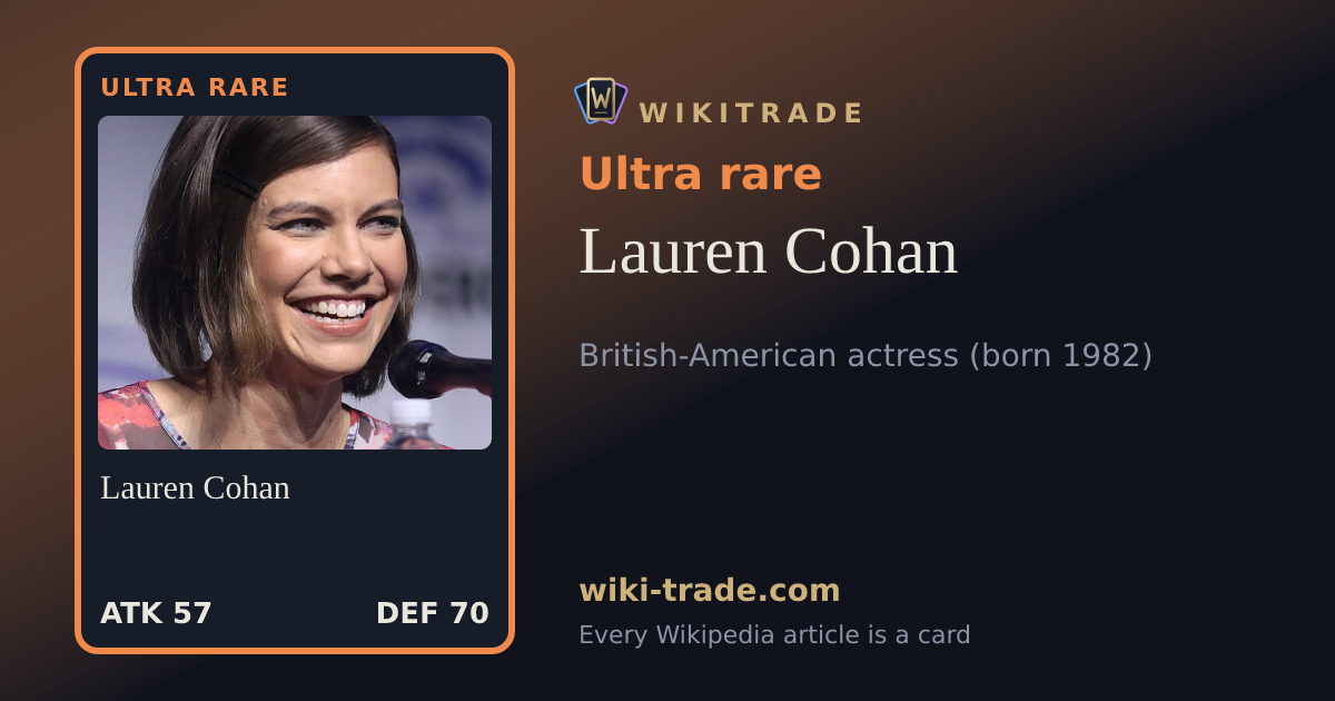 Lauren Cohan — Ultra rare card