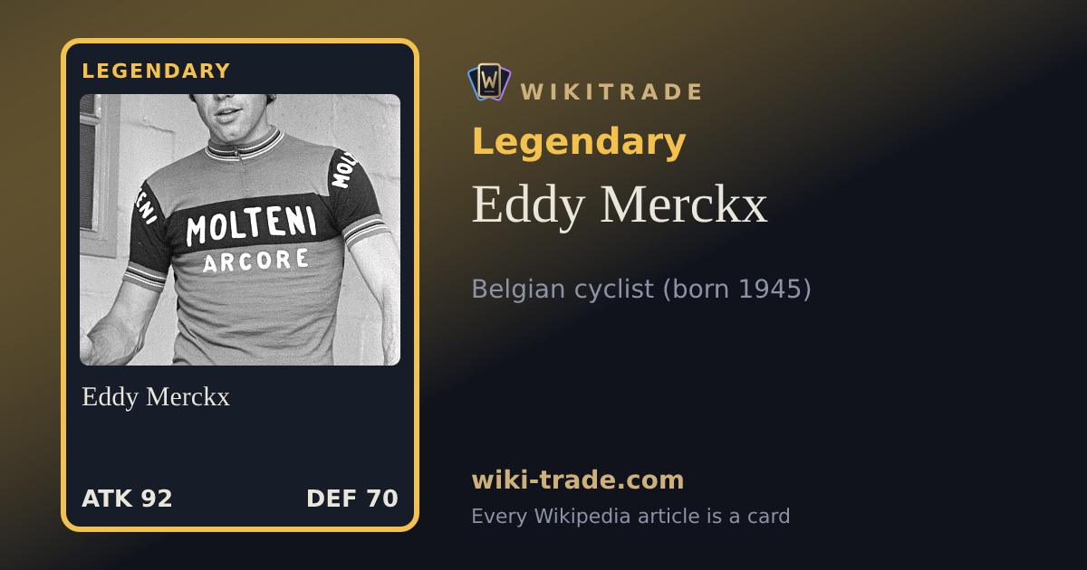 Eddy Merckx — Legendary card