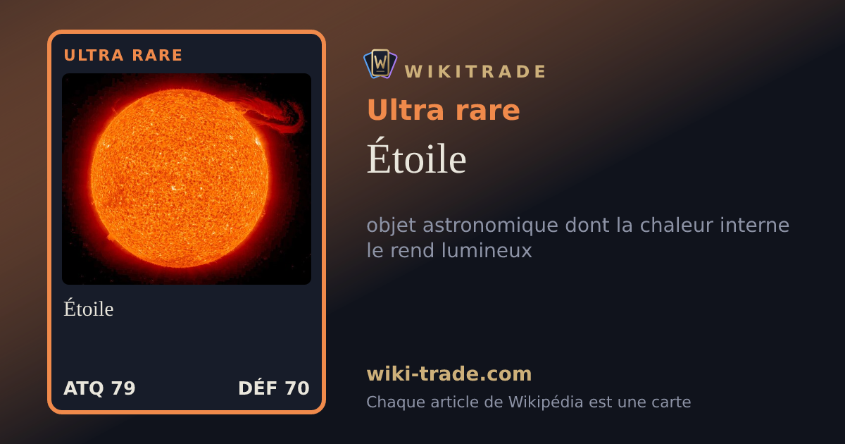 Étoile — carte Ultra rare