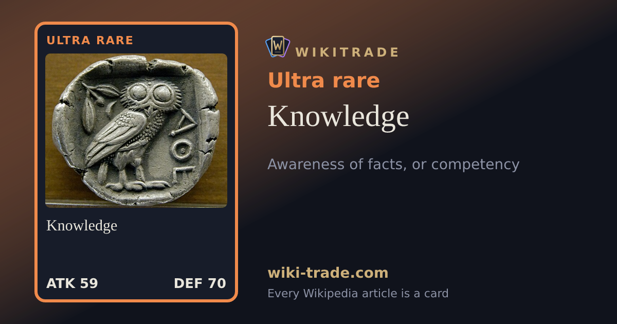 Knowledge — Ultra rare card
