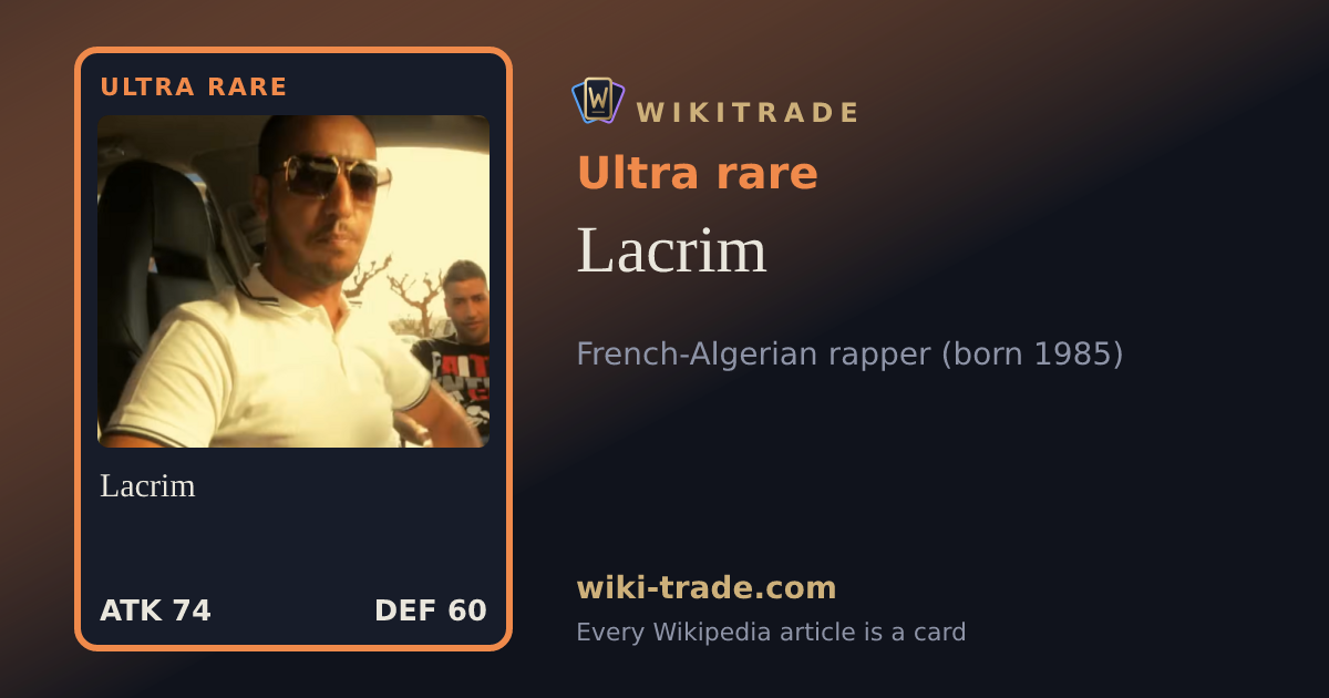 Lacrim — Ultra rare card