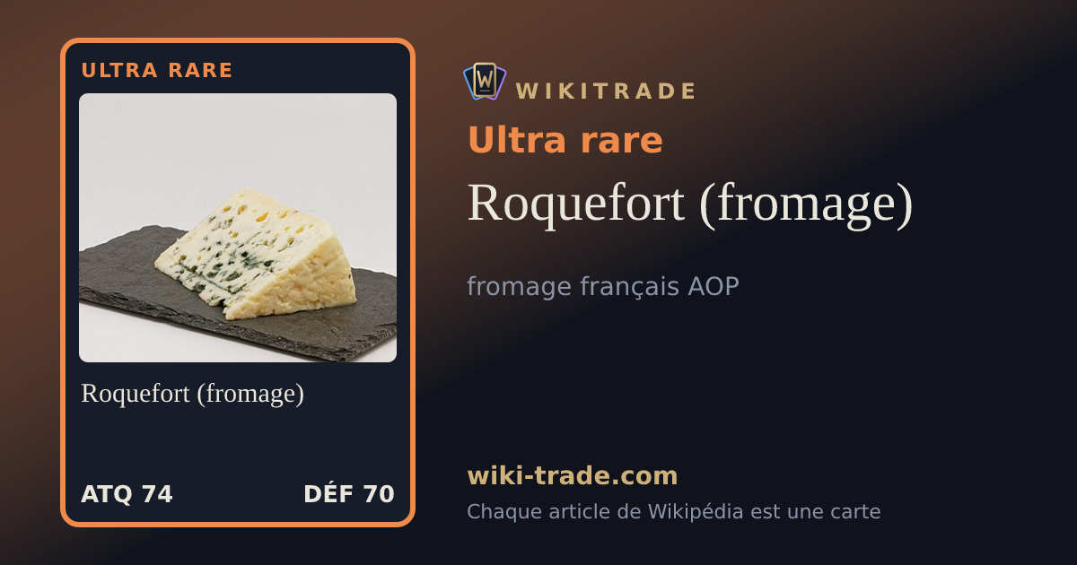 Roquefort (fromage) — carte Ultra rare