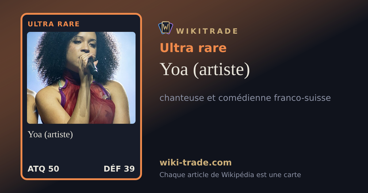 Yoa (artiste) — carte Ultra rare