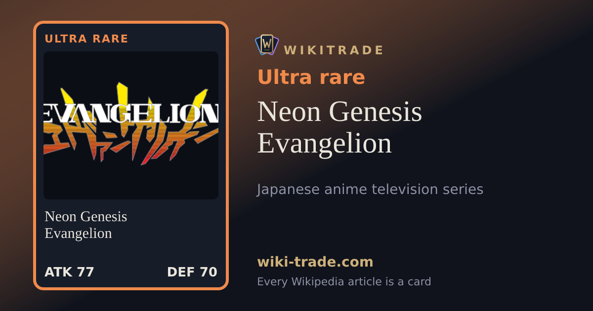 Neon Genesis Evangelion — Ultra rare card
