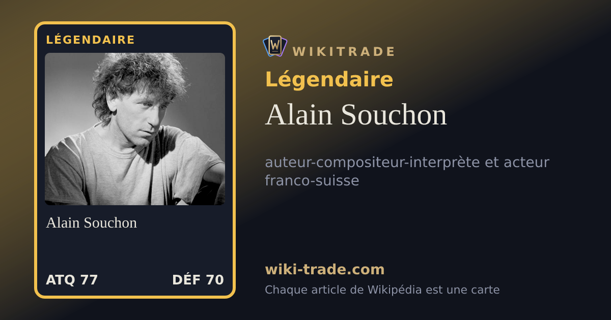 Alain Souchon — carte Légendaire