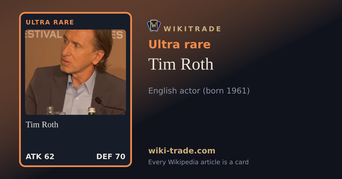 Tim Roth — Ultra rare card