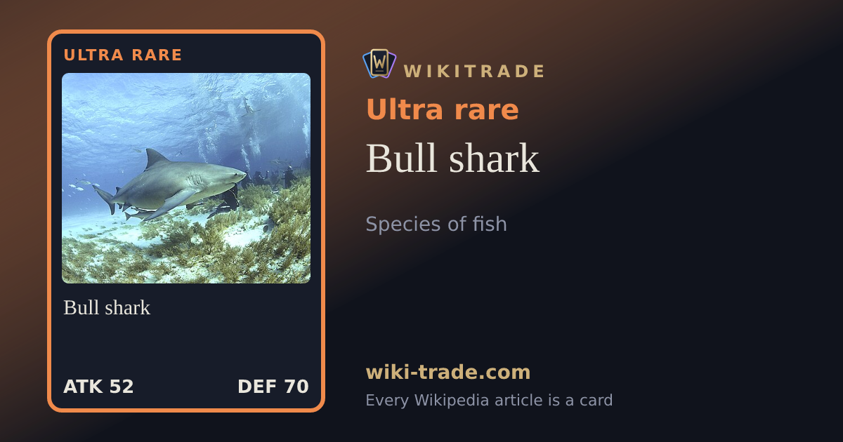 Bull shark — Ultra rare card
