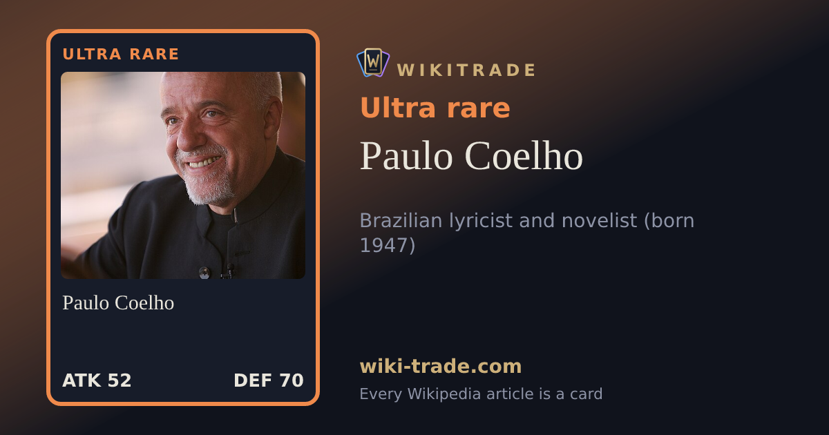 Paulo Coelho — Ultra rare card