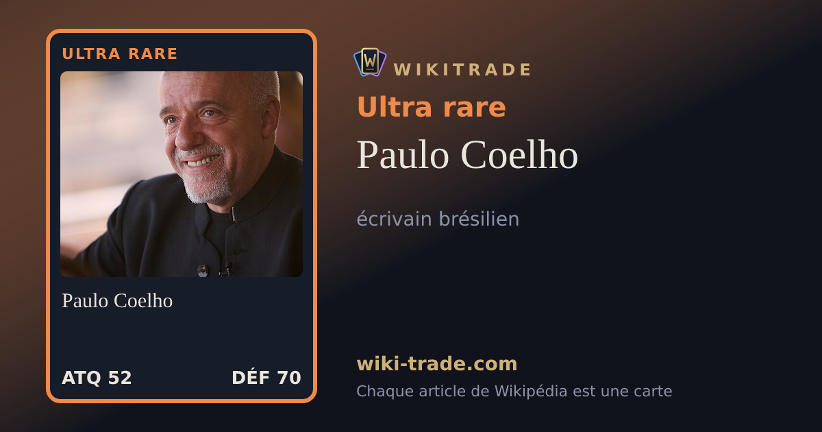 Paulo Coelho — carte Ultra rare