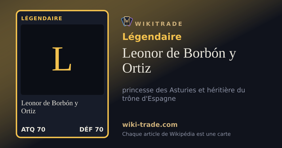 Leonor de Borbón y Ortiz — carte Légendaire