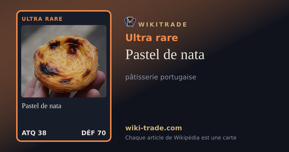 Pastel de nata — carte Ultra rare