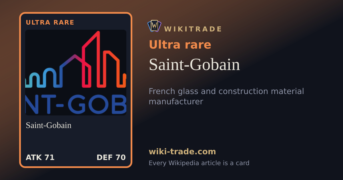 Saint-Gobain — Ultra rare card