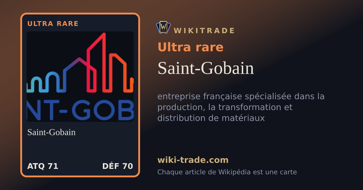 Saint-Gobain — carte Ultra rare