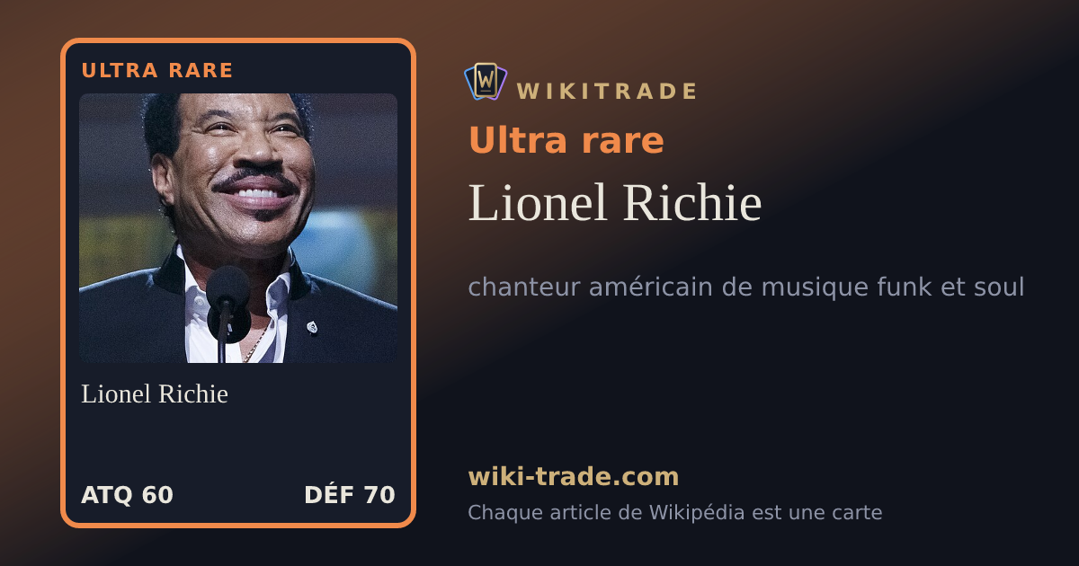 Lionel Richie — carte Ultra rare