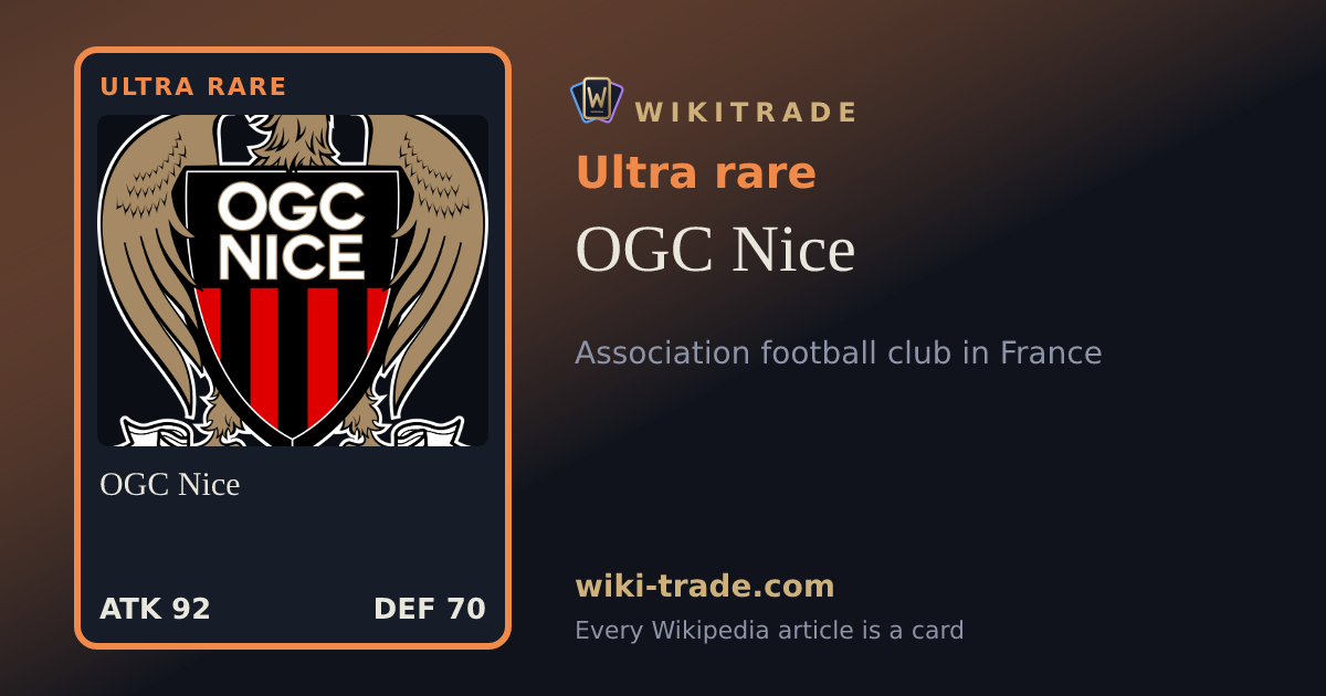 OGC Nice — Ultra rare card