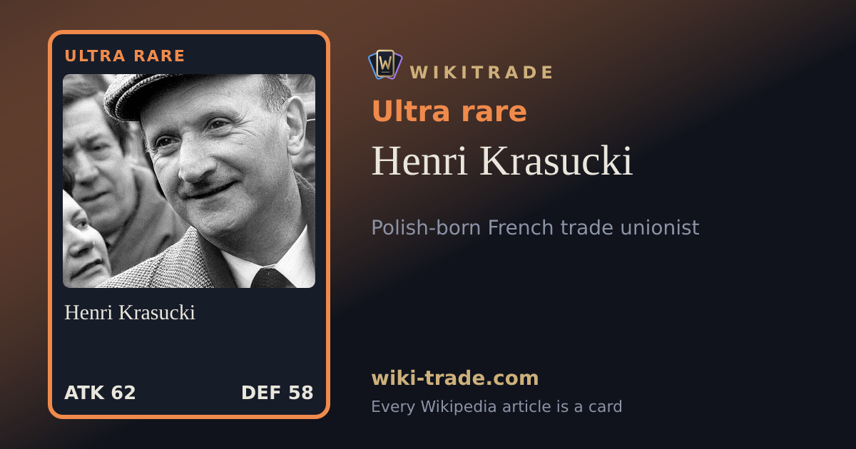 Henri Krasucki — Ultra rare card