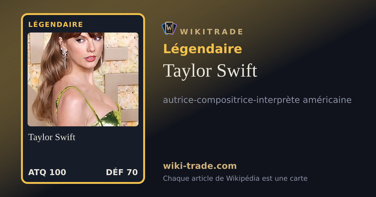 Taylor Swift — carte Légendaire