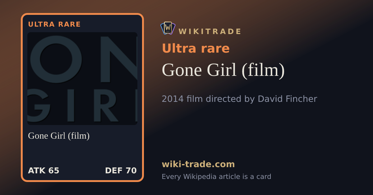Gone Girl (film) — Ultra rare card