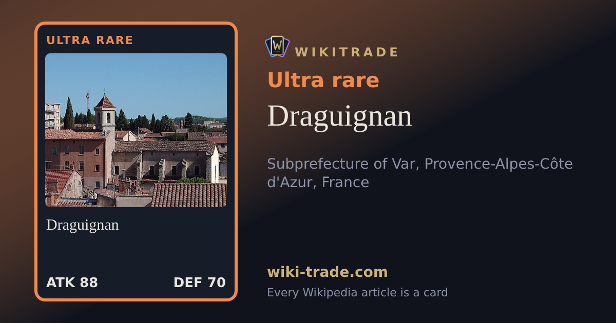 Draguignan — Ultra rare card