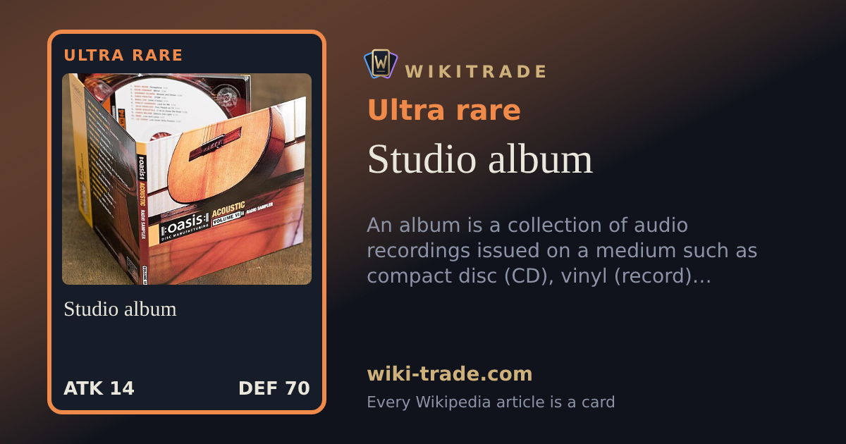 Studio album — Ultra rare card