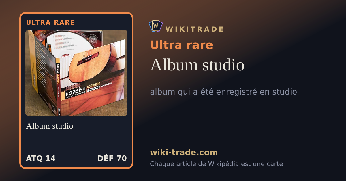 Album studio — carte Ultra rare