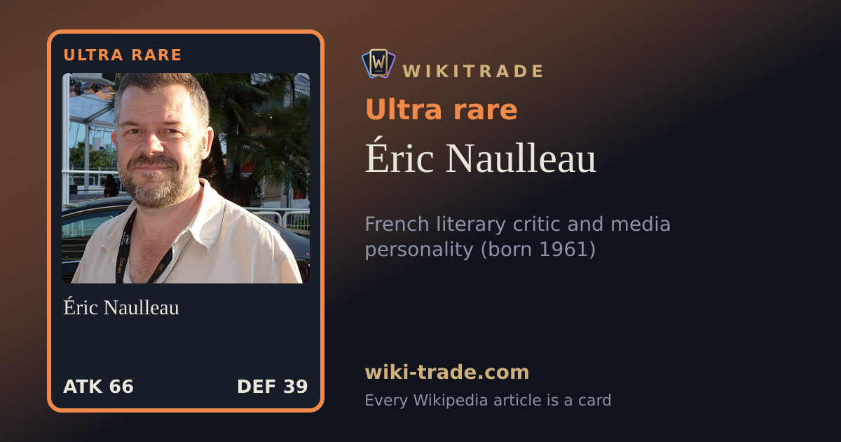 Éric Naulleau — Ultra rare card