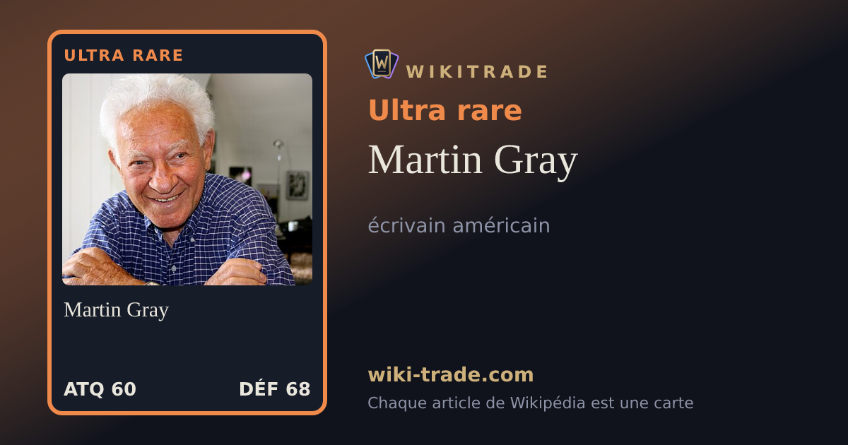 Martin Gray — carte Ultra rare