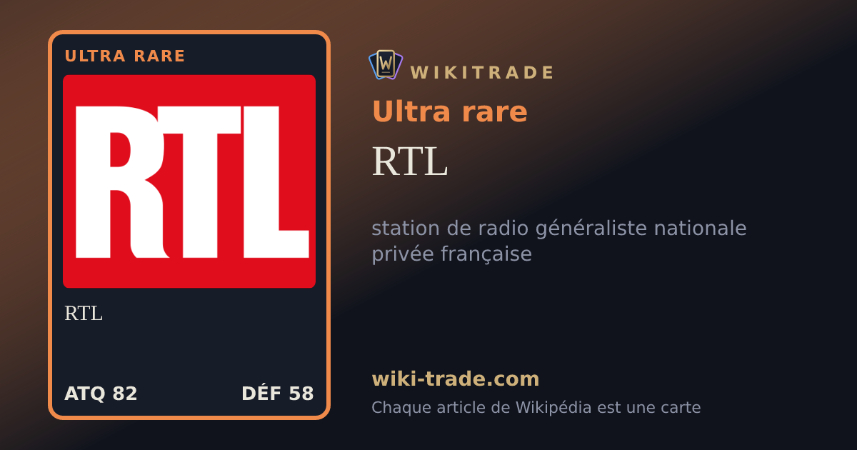 RTL — carte Ultra rare
