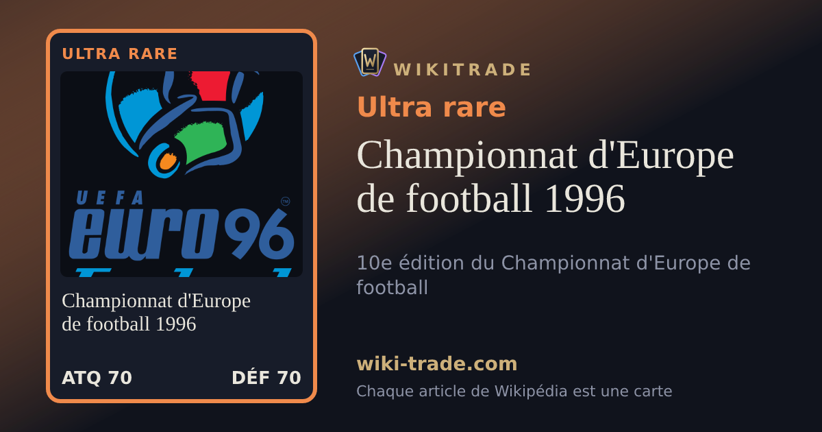 Championnat d'Europe de football 1996 — carte Ultra rare