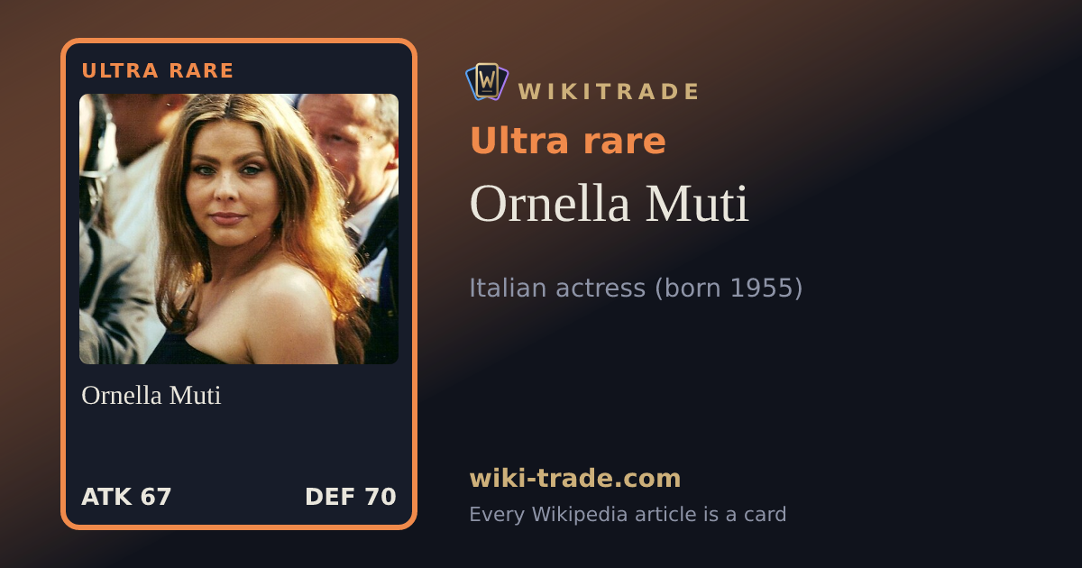 Ornella Muti — Ultra rare card
