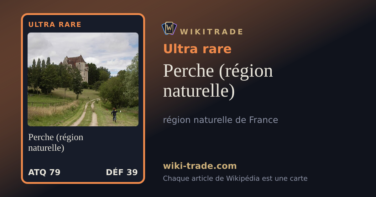 Perche (région naturelle) — carte Ultra rare