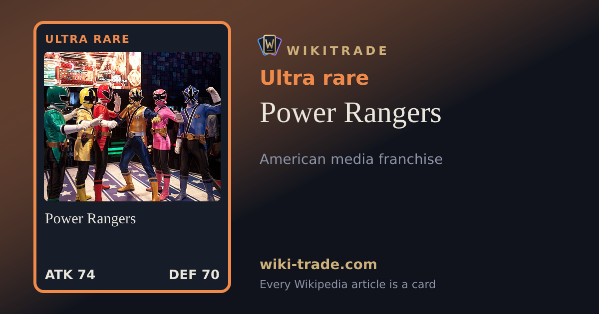 Power Rangers — Ultra rare card