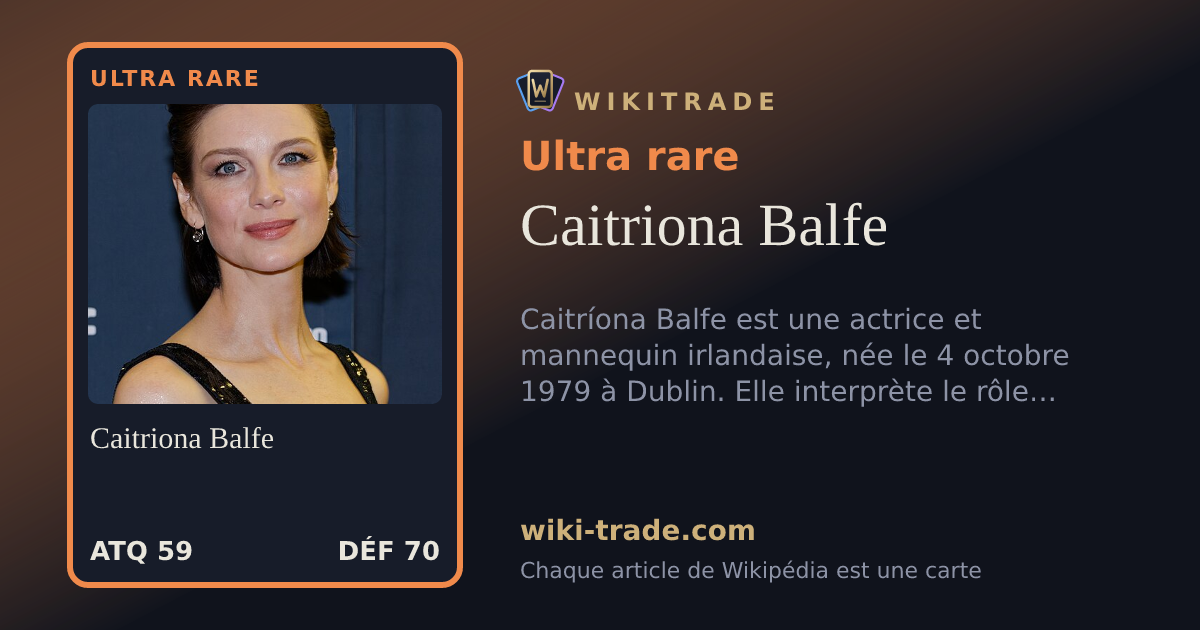 Caitriona Balfe — carte Ultra rare