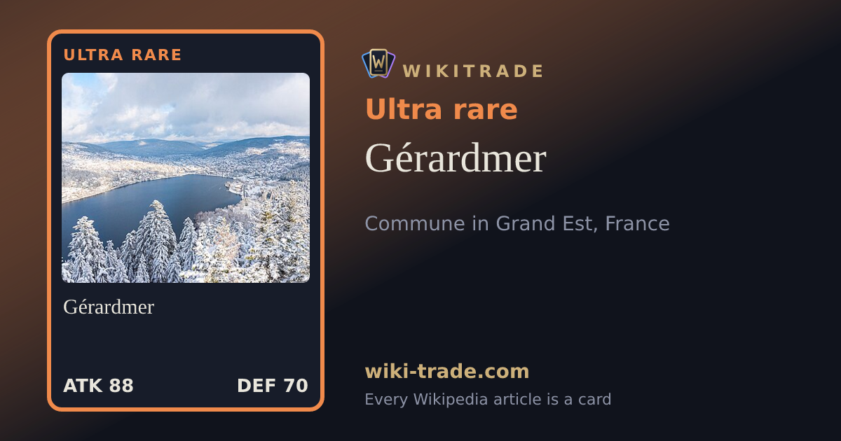 Gérardmer — Ultra rare card