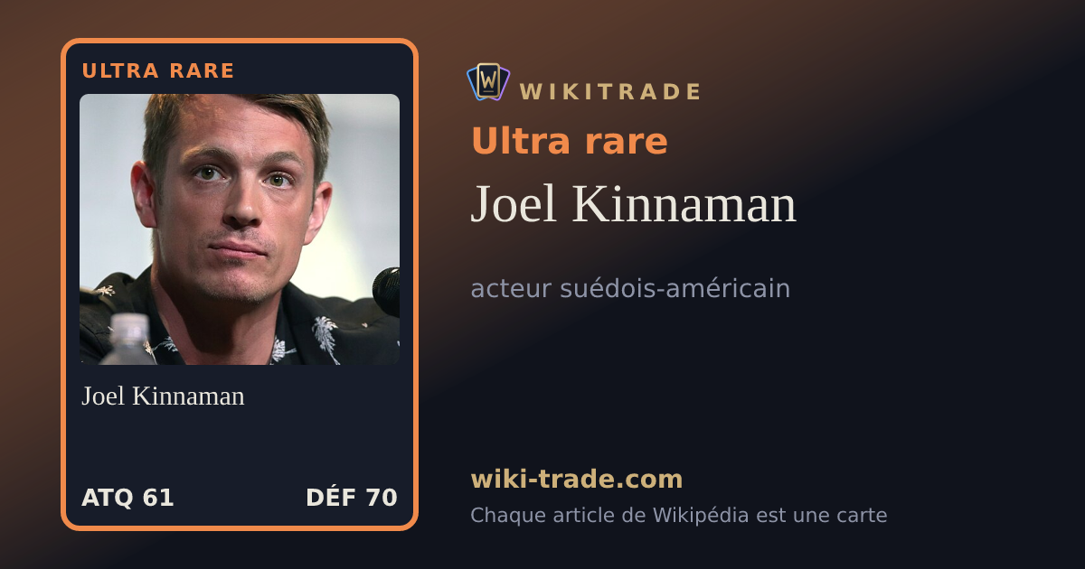 Joel Kinnaman — carte Ultra rare