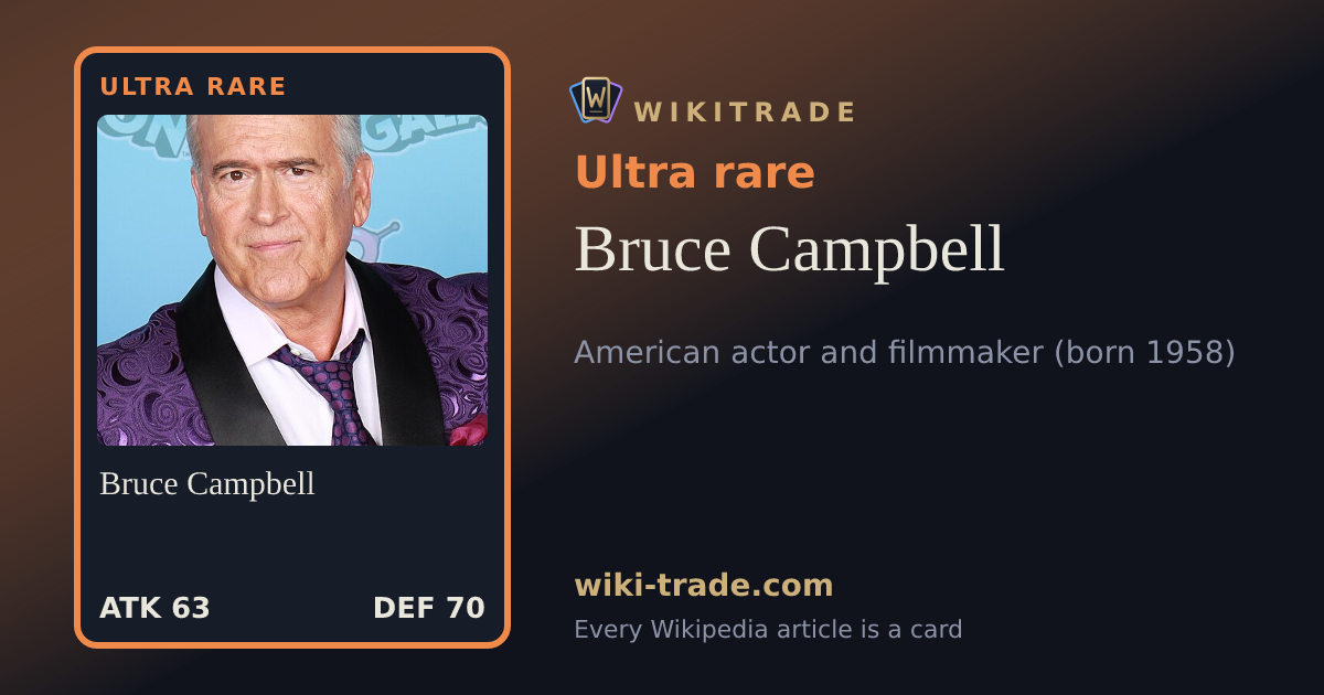 Bruce Campbell — Ultra rare card