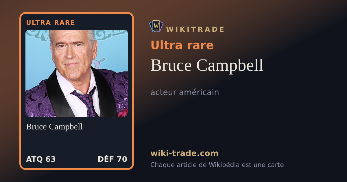 Bruce Campbell — carte Ultra rare