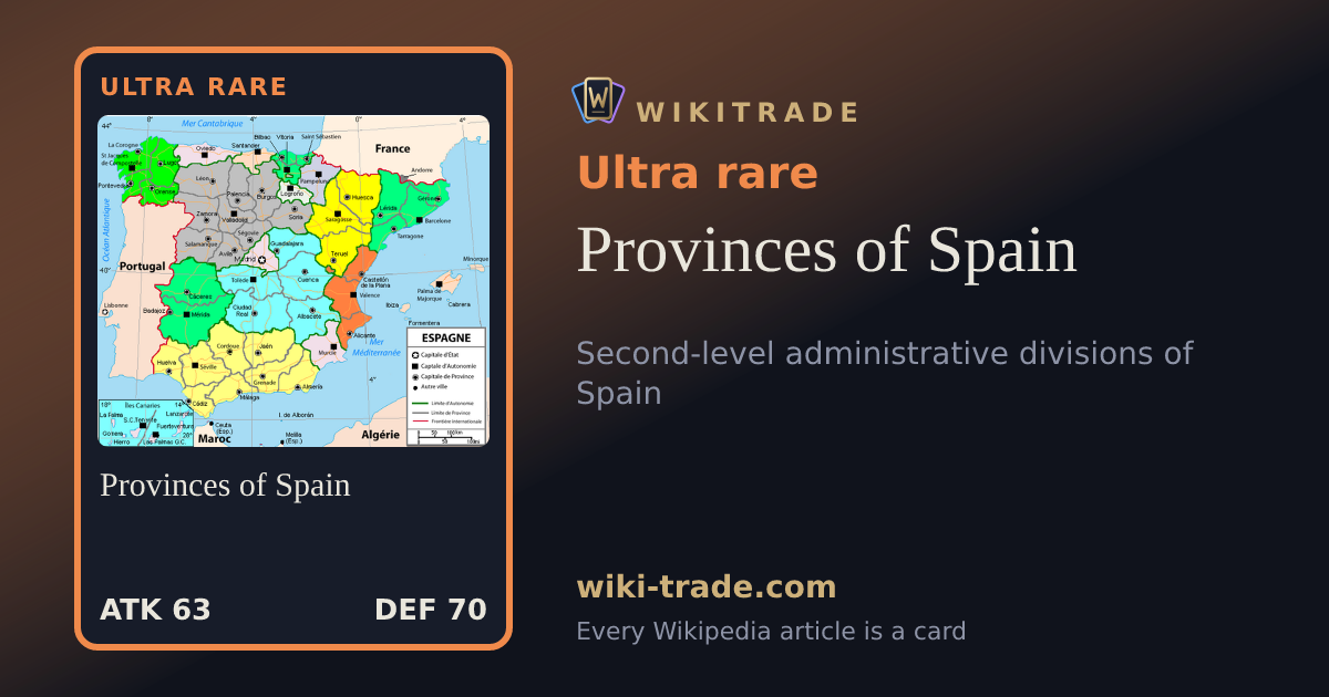 Provinces of Spain — Ultra rare card