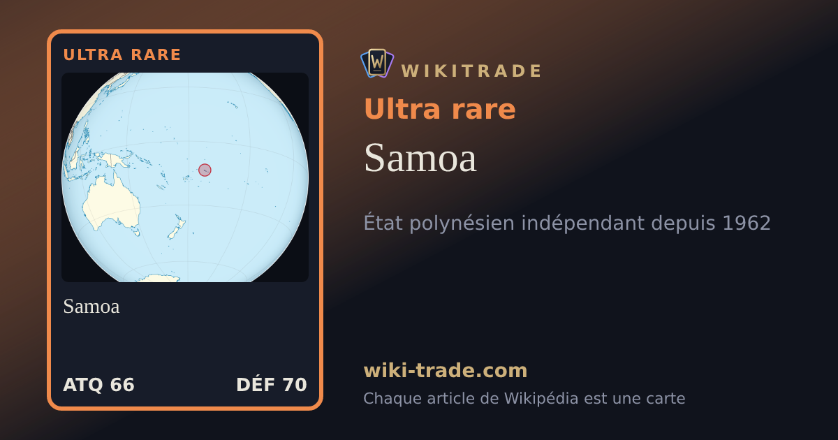 Samoa — carte Ultra rare