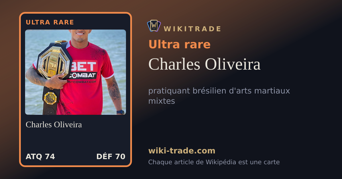 Charles Oliveira — carte Ultra rare