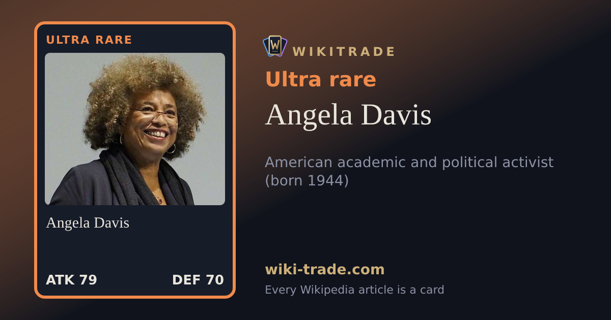 Angela Davis — Ultra rare card