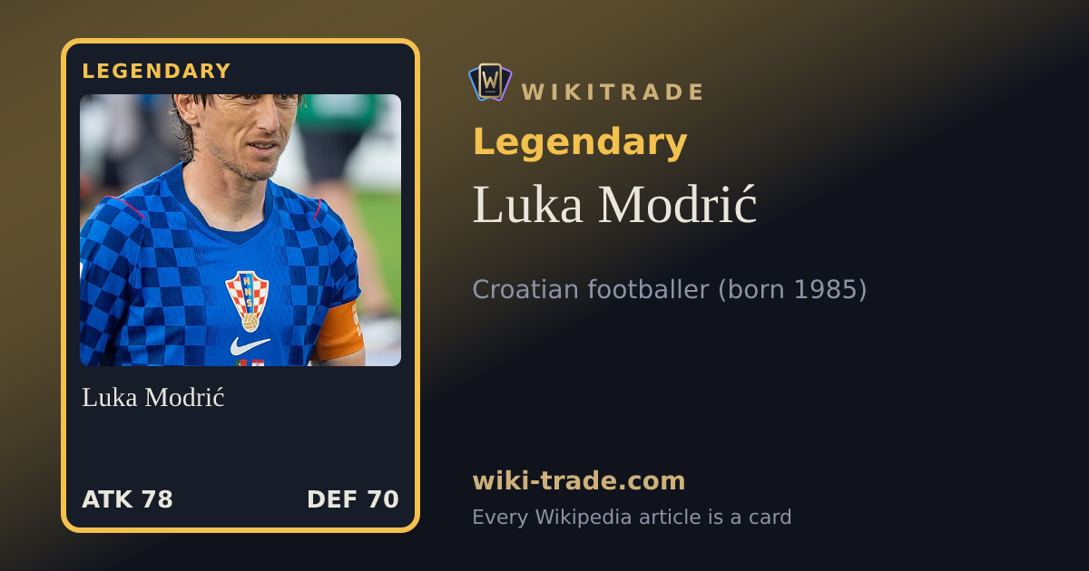 Luka Modrić — Legendary card