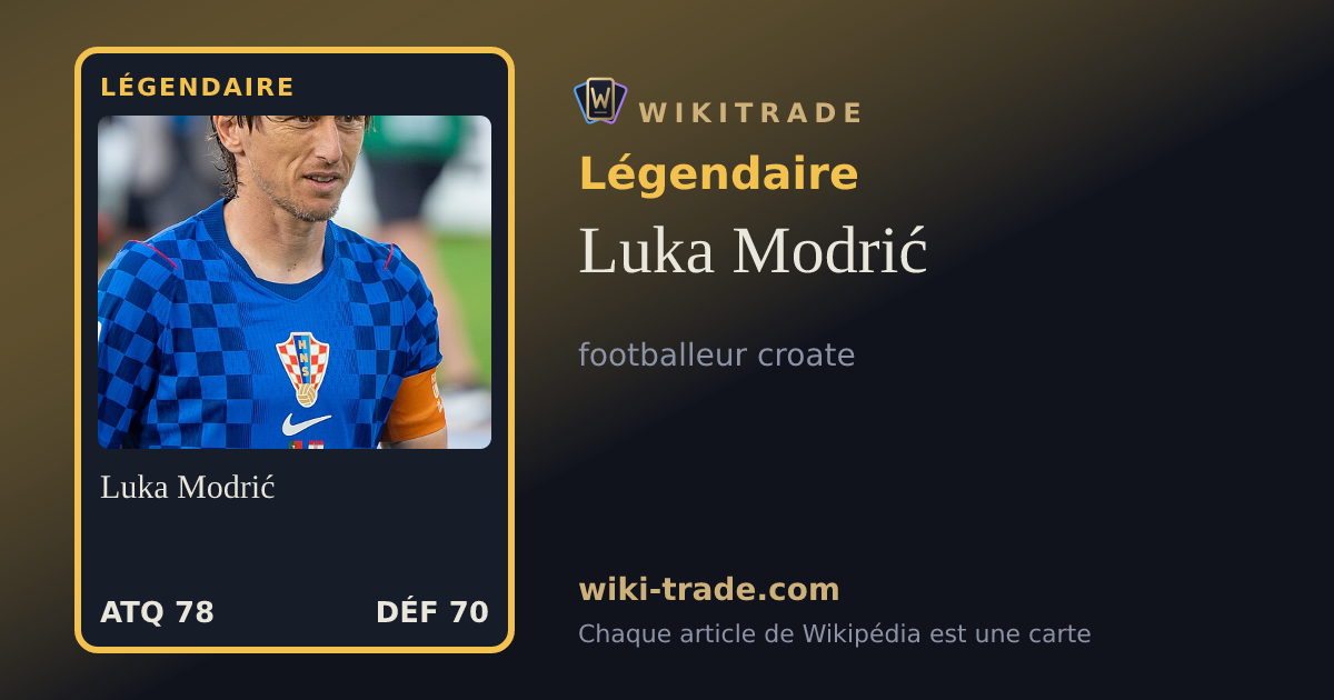 Luka Modrić — carte Légendaire